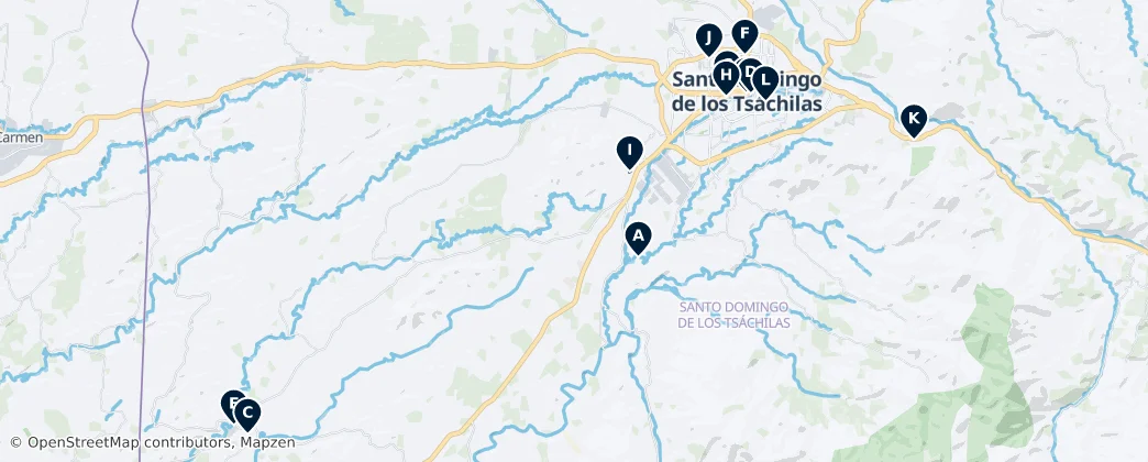 Santo Domingo de los Tsáchilas Essentials — Mapa