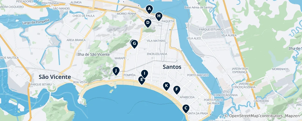 Santos Essentials 지도