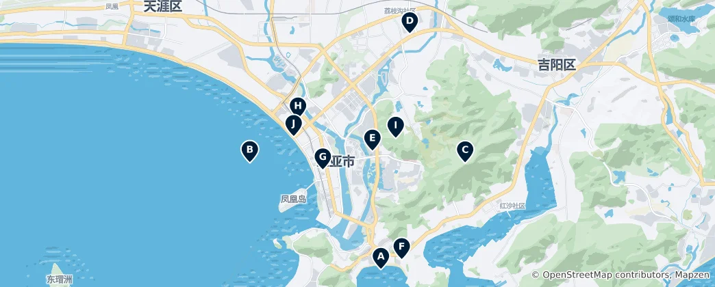 Mappa di Sanya Essentials