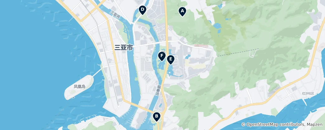 Mapa Tranquil Parks & Lakes