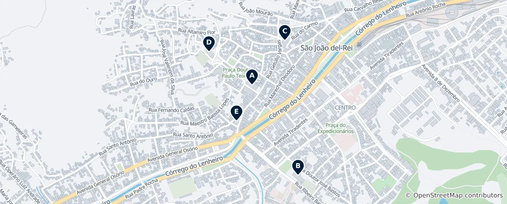 Mapa Historic Churches