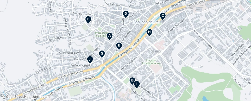 Mappa di São João del Rei Essentials
