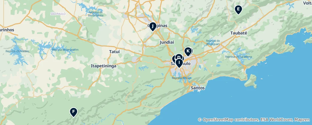 Mapa São Paulo's Absolute Essentials