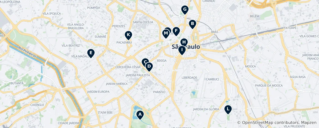 Mappa di São Paulo Essentials