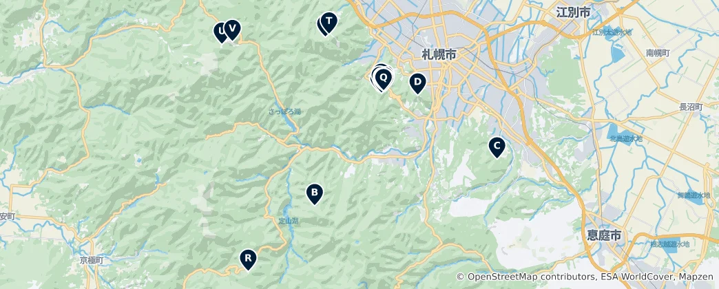 Map of Sapporo Winter Sports