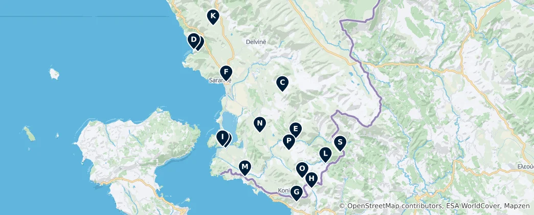 Map of Ancient Ruins and Heritage Sites