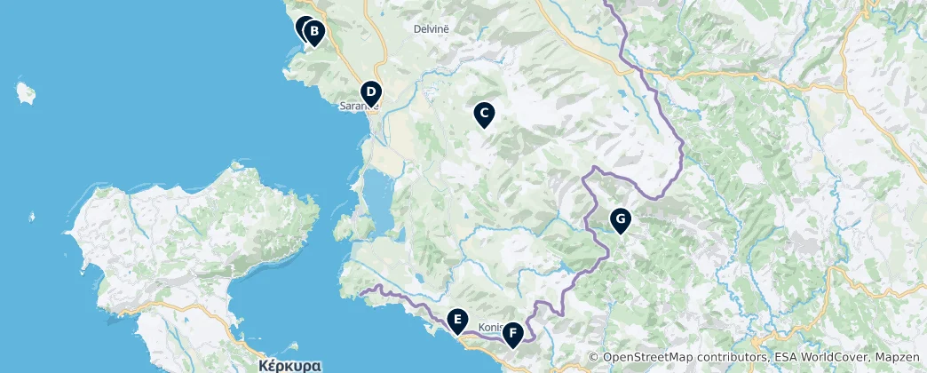 Map of Sacred Sites and Monasteries