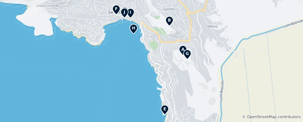 Mappa di Sarandë Essentials