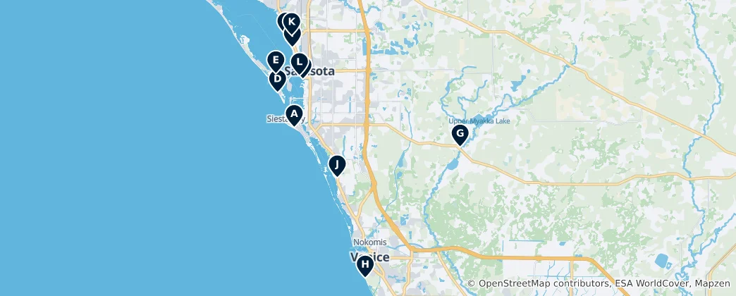 Mapa Sarasota County Essentials