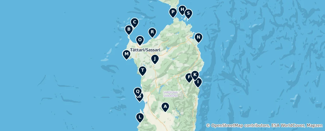 Mappa di Sardinia Essentials