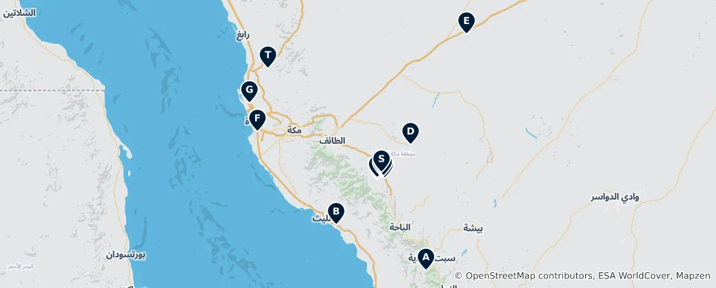 Mappa di Campsites & Alpine Huts
