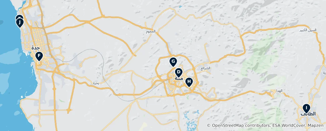 Mapa de Islamic Landmarks & Sacred Sites