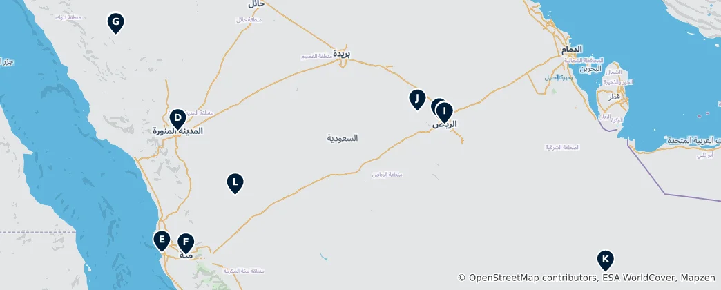 Map of Saudi Arabia Essentials
