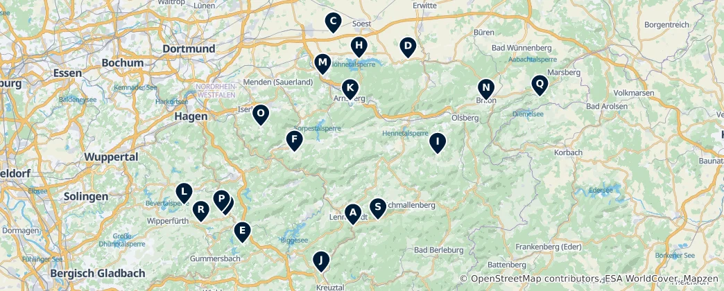 Map of Historic Religious Sites