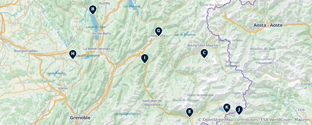 Map of Savoie Essentials