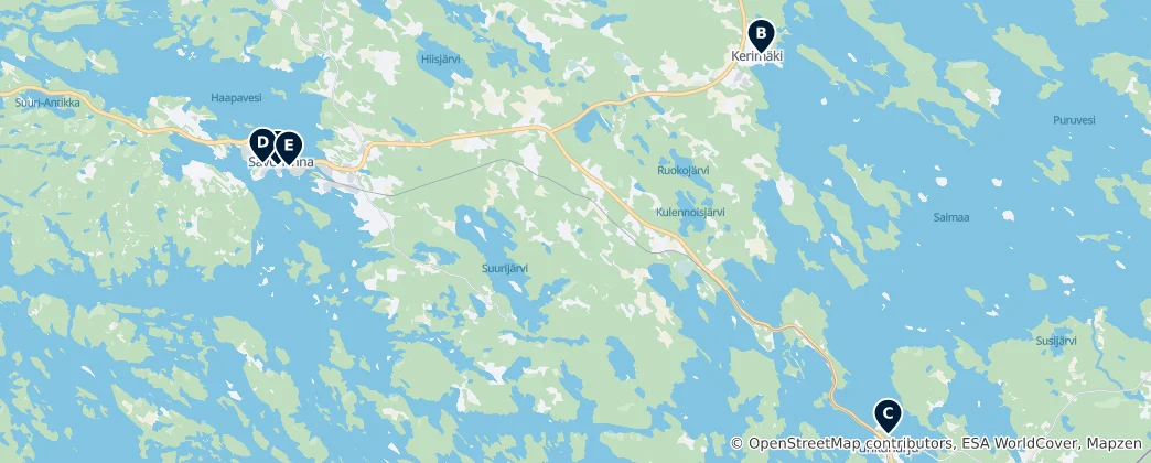 Mapa Historic Churches