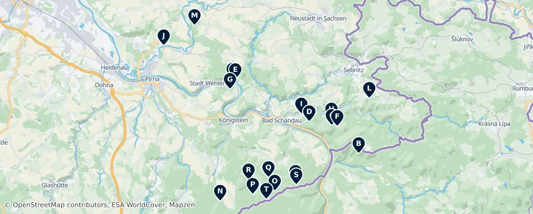 Rock & Ridge Adventures – Mapa