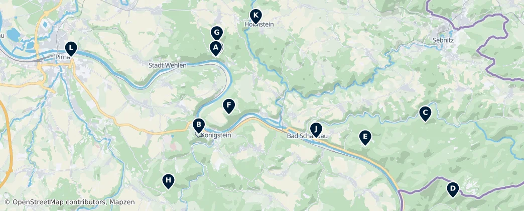 Saxon Switzerland Essentials – Mapa