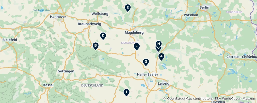 Mapa De Castles and Palaces