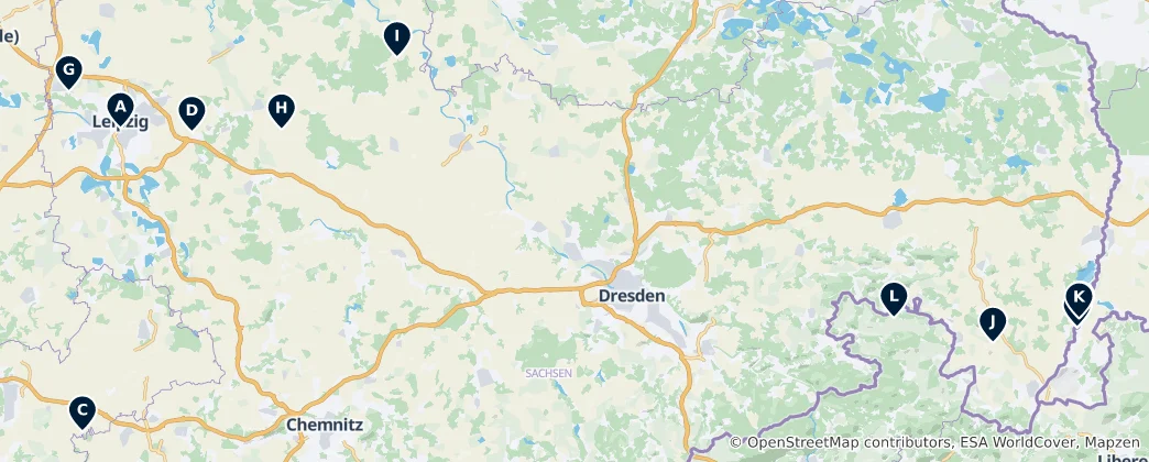 Map of Saxon Religious Heritage