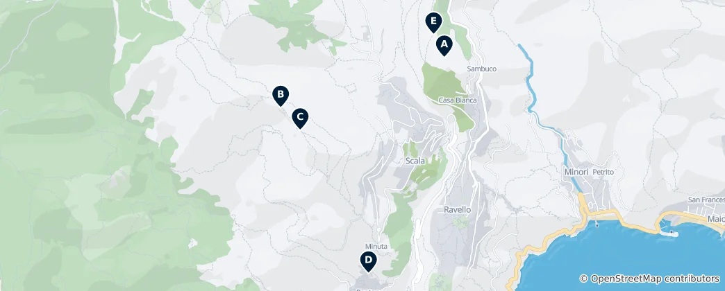 Map of Historic Castle Ruins