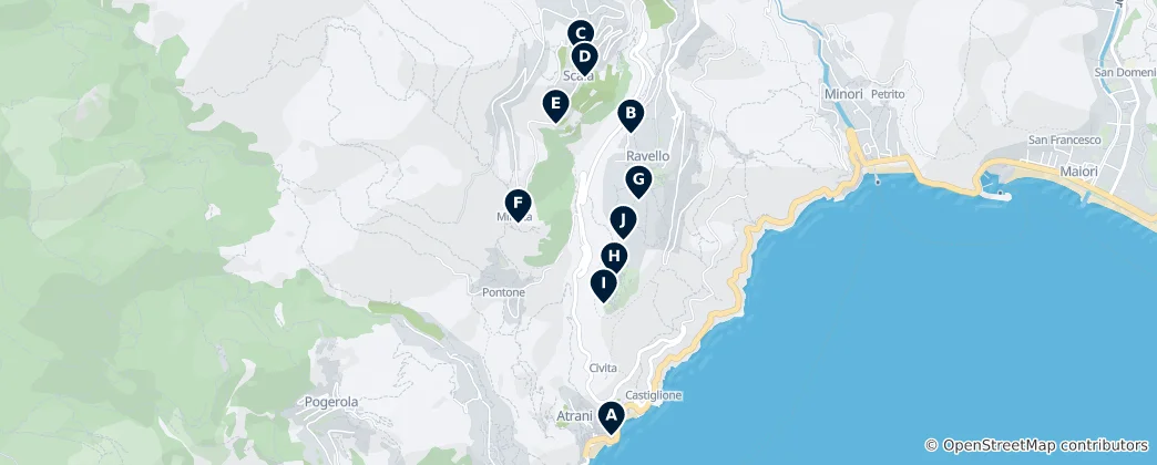 Mapa Sacred Sites of Interest