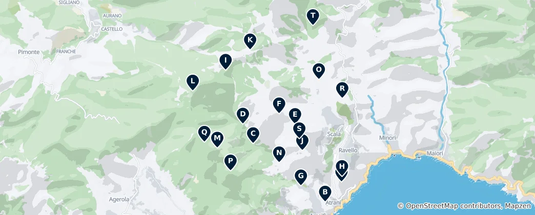 Mapa Scenic Natural Wonders