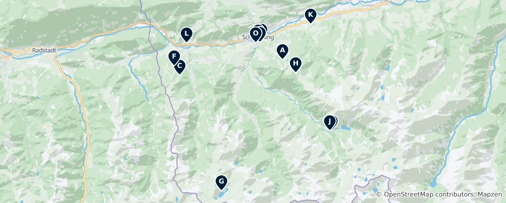 Mapa Schladming Must-Sees