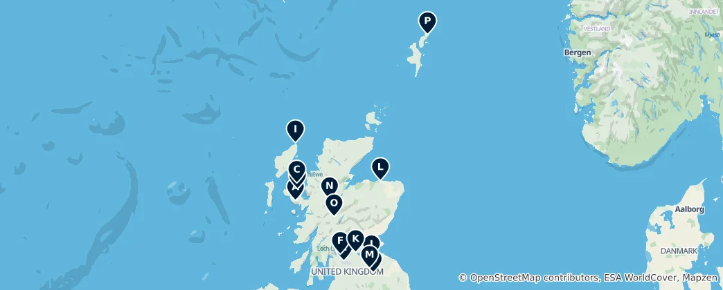 Scotland's Hidden Gems 지도