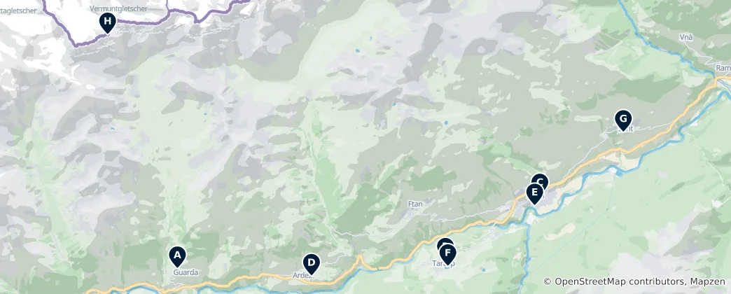 Térkép: Scuol Essentials
