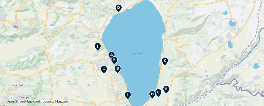 Mapa Historic Cemeteries & Memorials