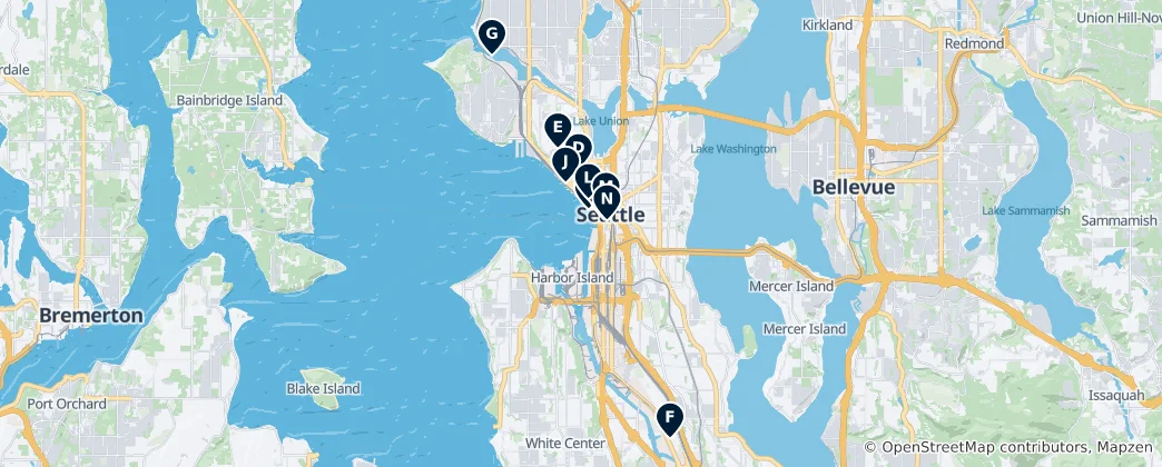 Mapa Seattle Essentials