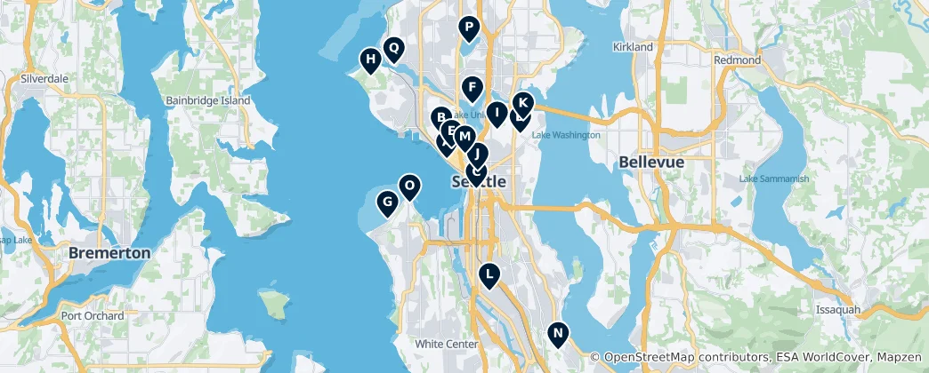 Mappa di Seattle Parks & Nature