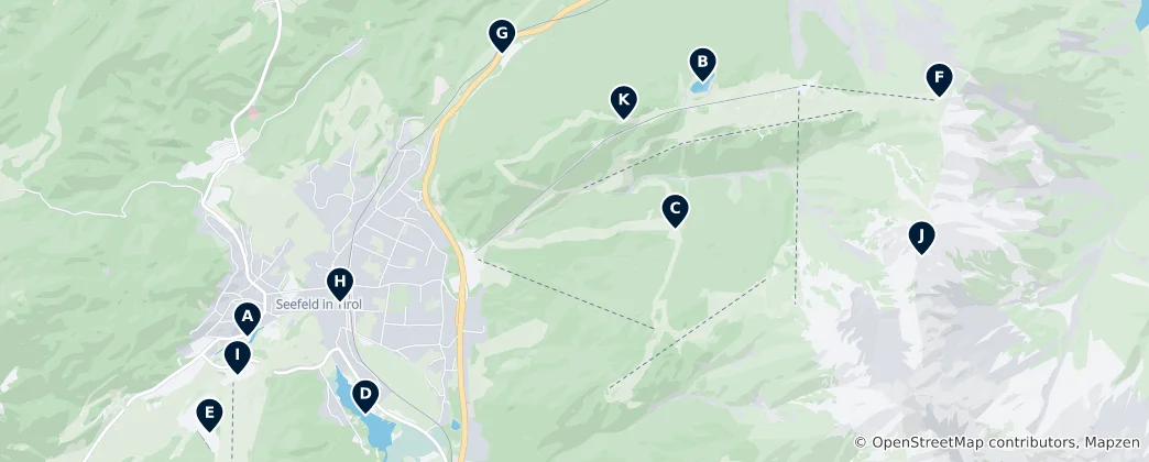 Map of Seefeld in Tirol Essentials