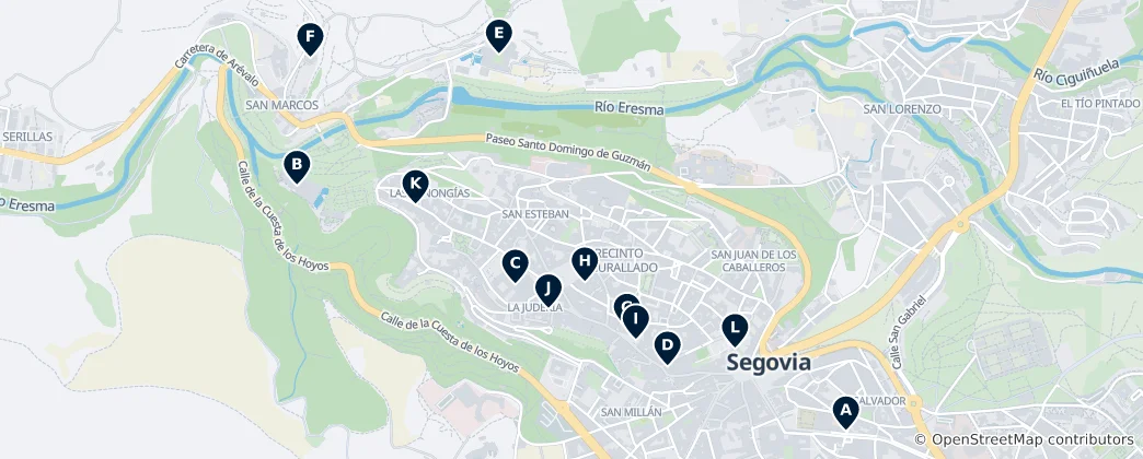 Mapa Segovia's Absolute Essentials