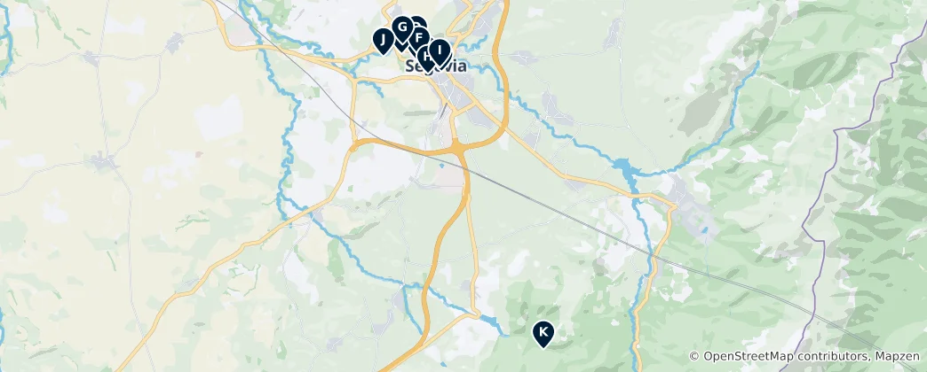 Mapa De Segovia's Historical Treasures