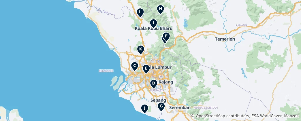 Mappa di Markets & Shopping