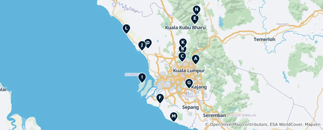 Mapa Nature & Scenic Viewpoints