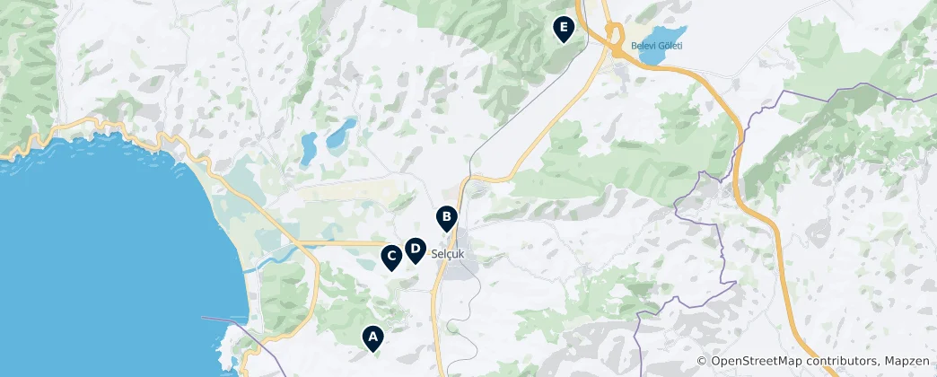Mapa Legends and Historical Sites