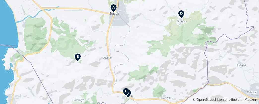 Mapa Museums and Heritage Sites