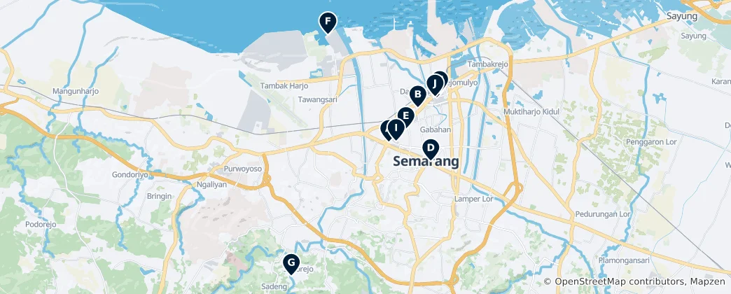 Mappa di Semarang Essentials