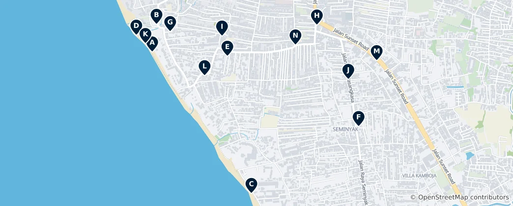 Mapa Seminyak Essentials