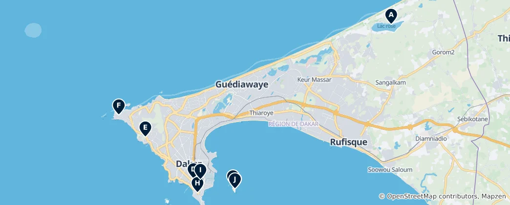 Mapa Dakar's Absolute Essentials