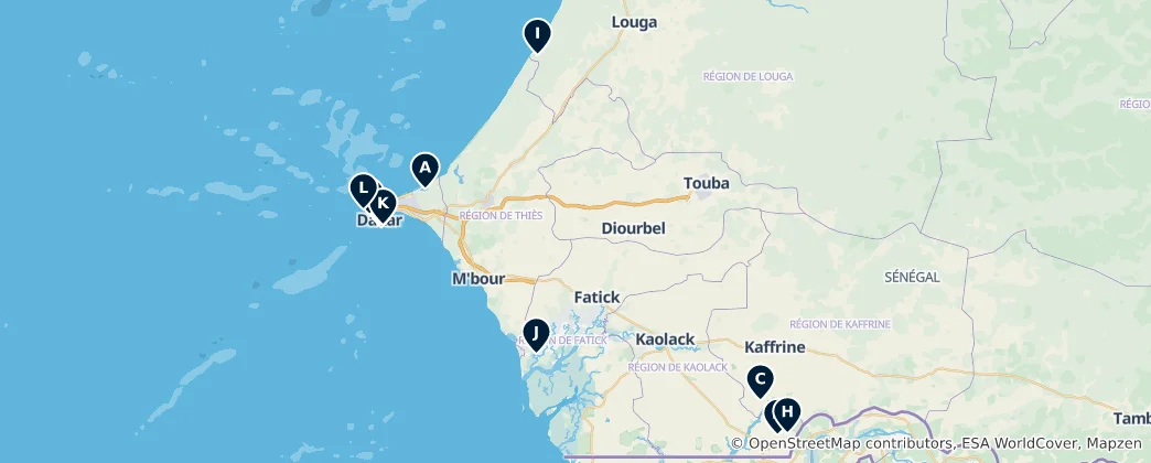 Map of Senegal's Absolute Essentials