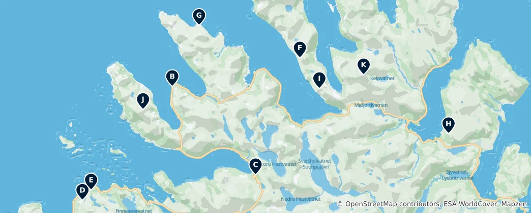 Carte de Iconic Peaks & Viewpoints