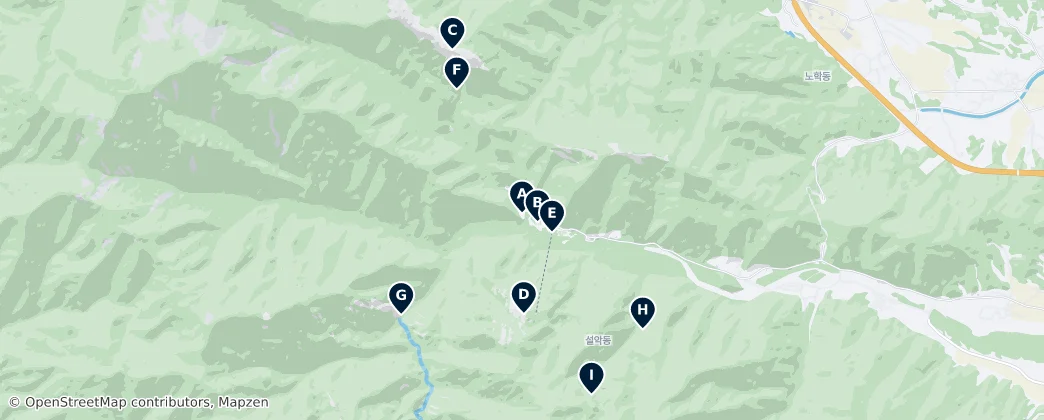 Seoraksan Essentials — Карта