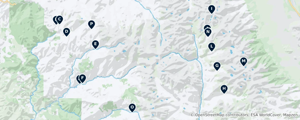 Map of Camping and Outdoor Adventures