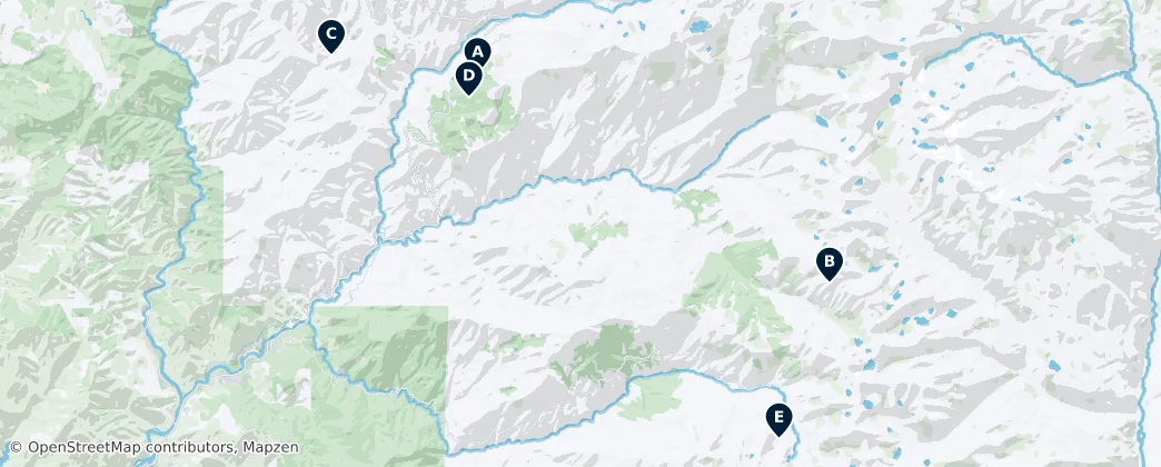 Map of Sequoia National Park Natural Wonders