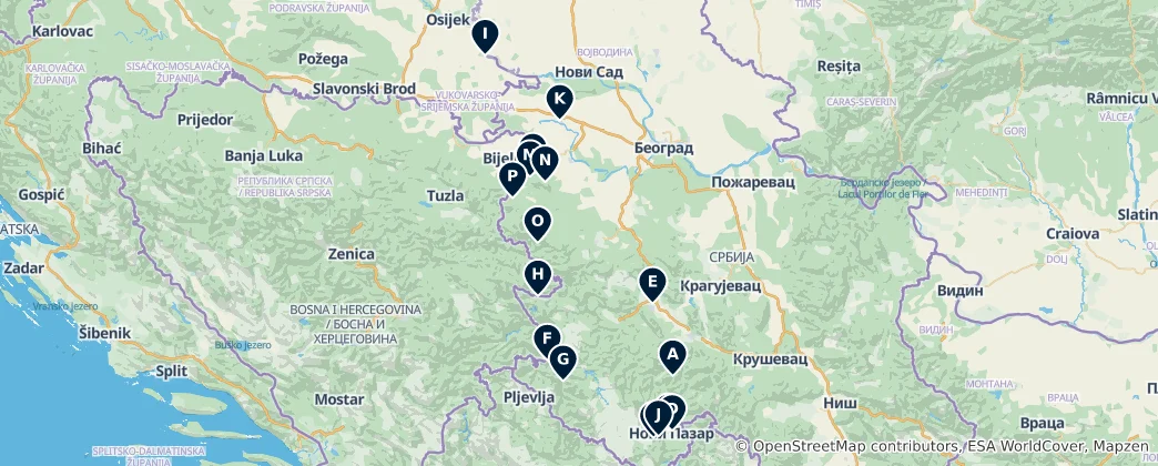 Map of Heritage Highlights