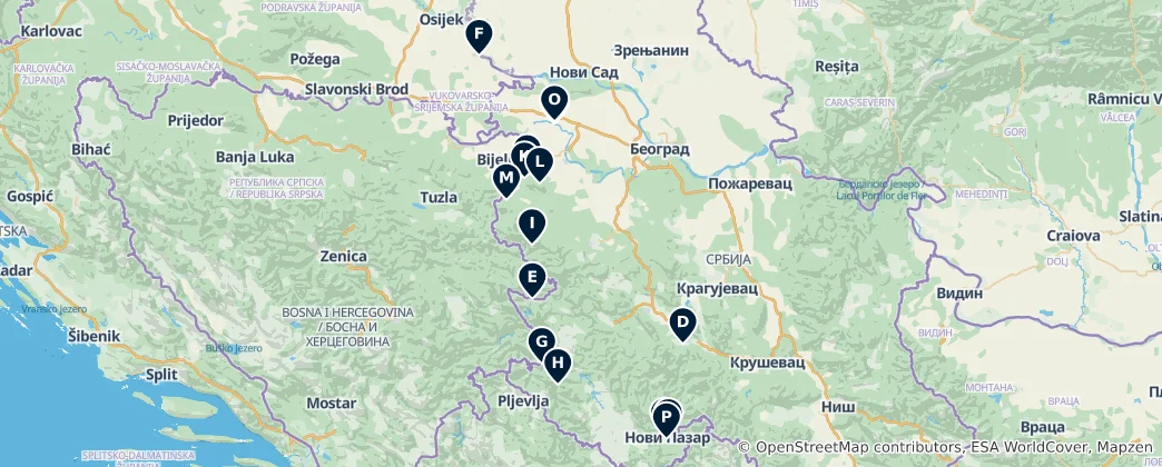 Map of Heritage & Monuments